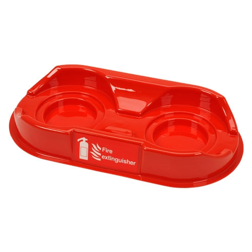 Double Red Fire Extinguisher Plinth