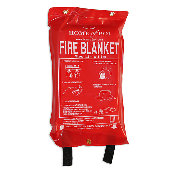 1.2m x 1.2m Soft Case Fire Blanket (British Standard)