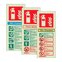 Fire Extinguisher ID Signs - All Types & Sizes