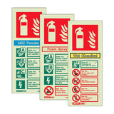 Fire Extinguisher ID Signs - All Types & Sizes