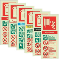 Fire Extinguisher ID Signs - All Types & Sizes