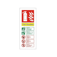 Fire Extinguisher ID Signs - All Types & Sizes